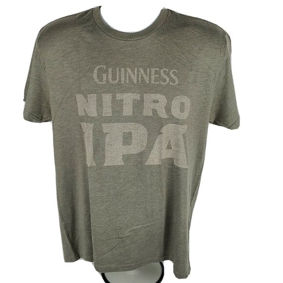 Guinness Nitro IPA T-Shirt Mens Size Large Gray Short Sleeve Beer Graphic Tee - Picture 1 of 3